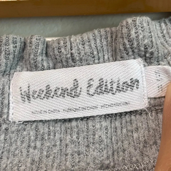 Weekend  Edition Cozy Knit Joggers - Heather Gray - Medium - Picture 6 of 7